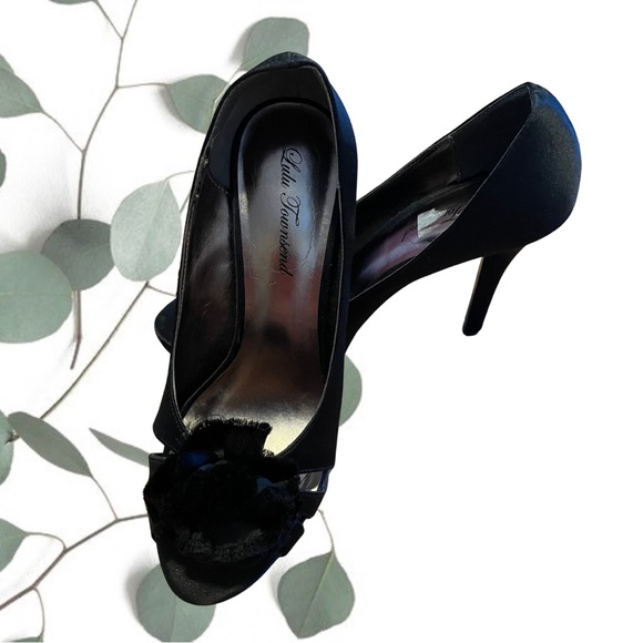 Lulu Townsend Shoes - Lulu Townsend Black Stiletto Heels